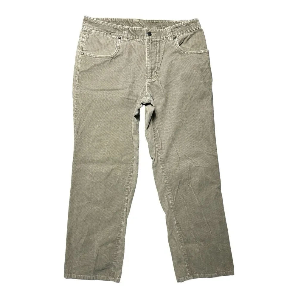 Men’s Patagonia Corduroy Pants 34X28 Java Brown Organic Cotton Straight Leg